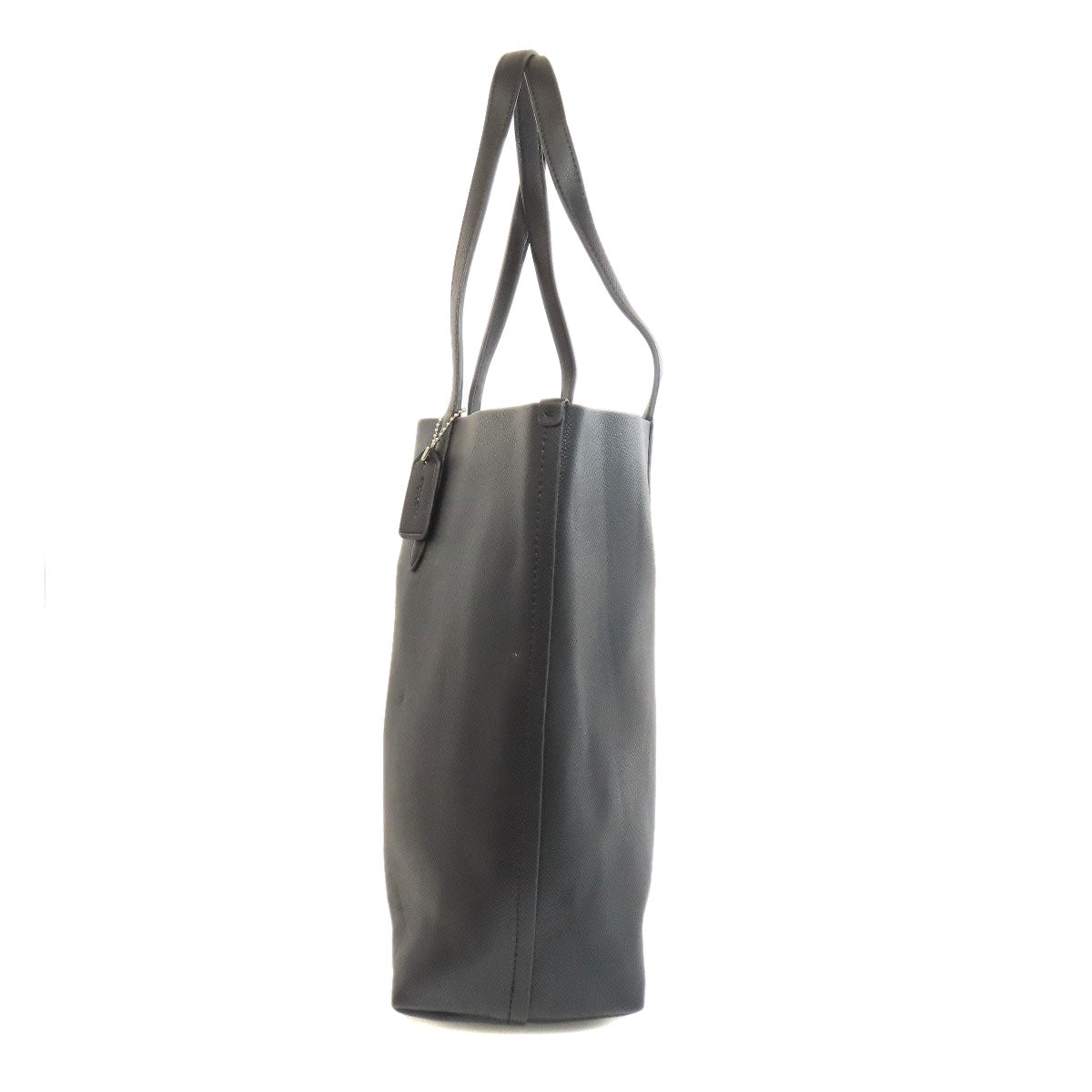 Coach Tote Bag 55199 Leather Black Logo