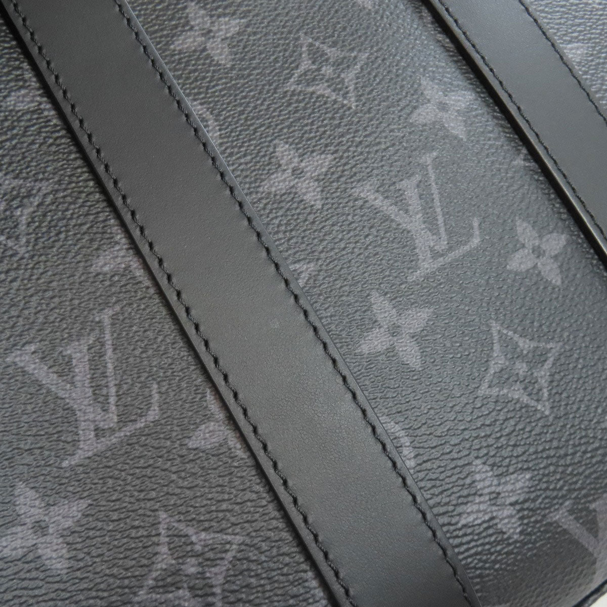 Louis Vuitton Shoulder Bag M46456 Monogram Eclipse Gray Sac Plat Cloth