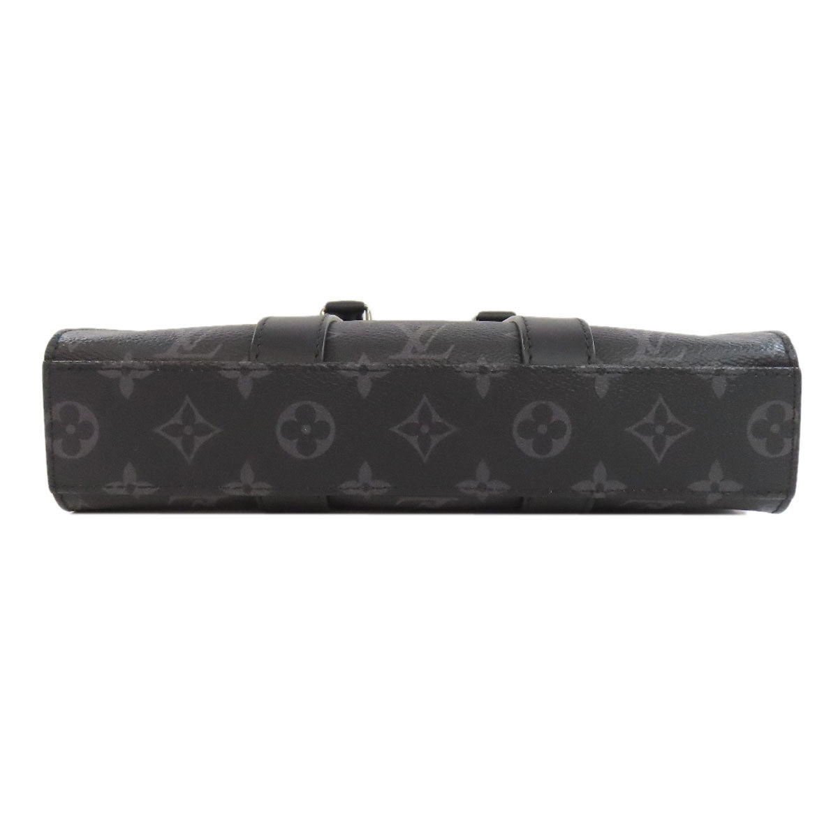 Louis Vuitton Shoulder Bag M46456 Monogram Eclipse Gray Sac Plat Cloth