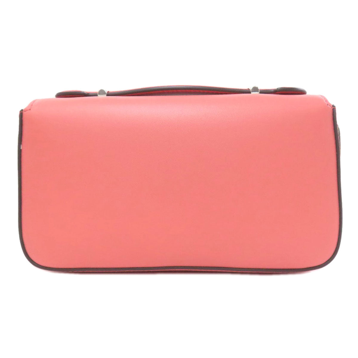 Gucci Shoulder Bag 379722 Leather Pink Double G Logo Mini Chain Shoulder 2Way