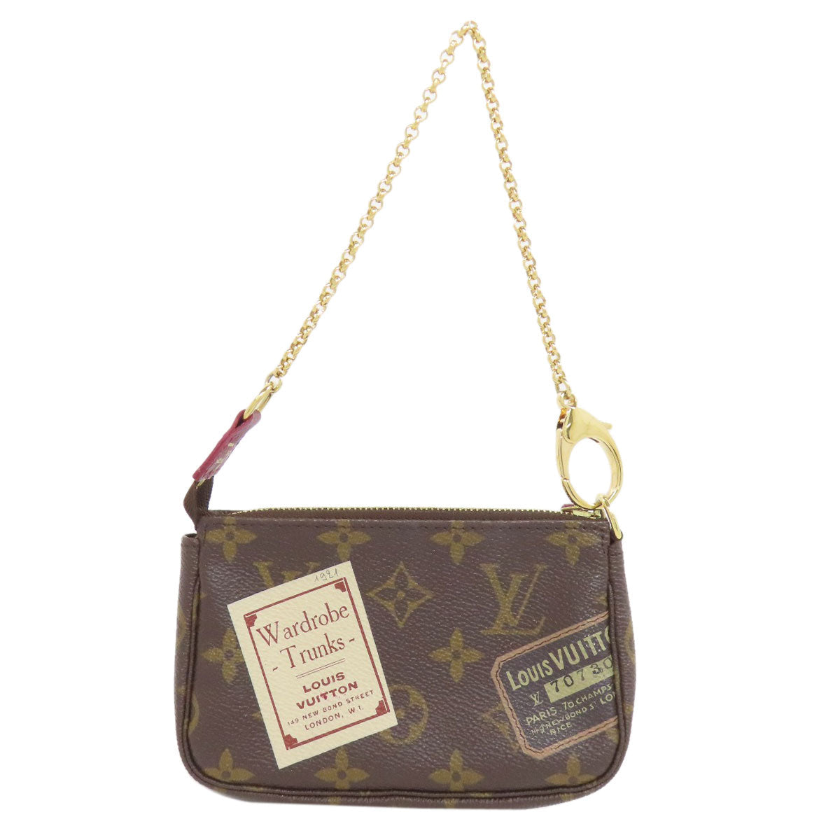 Louis Vuitton Accessory Pouch M63798 Monogram Canvas Brown Mini Pochette Accessoires Label