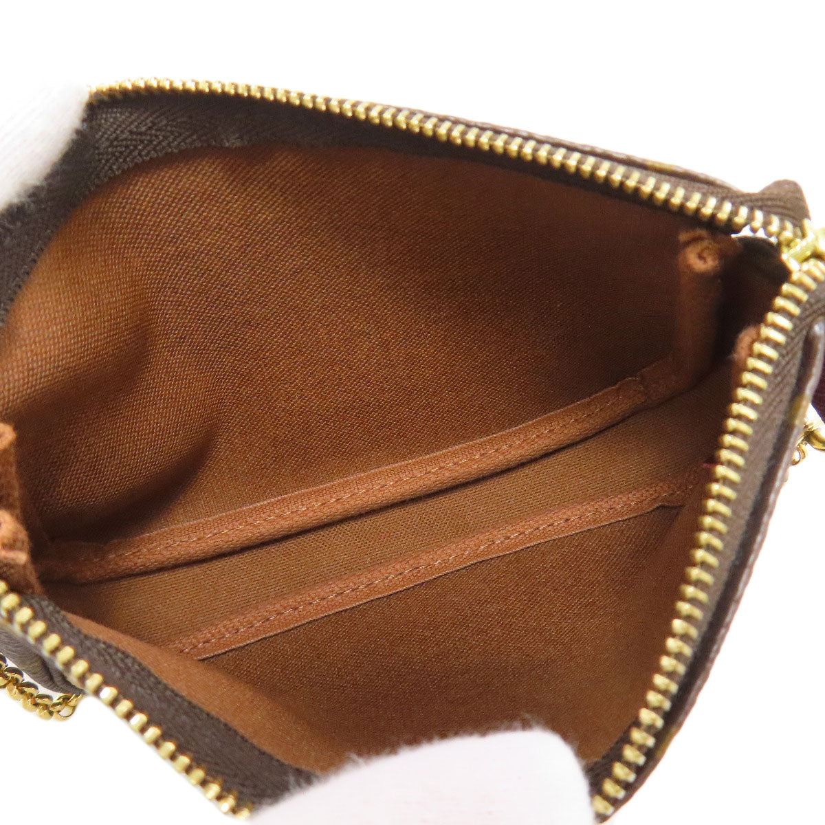 Louis Vuitton Accessory Pouch M63798 Monogram Canvas Brown Mini Pochette Accessoires Label