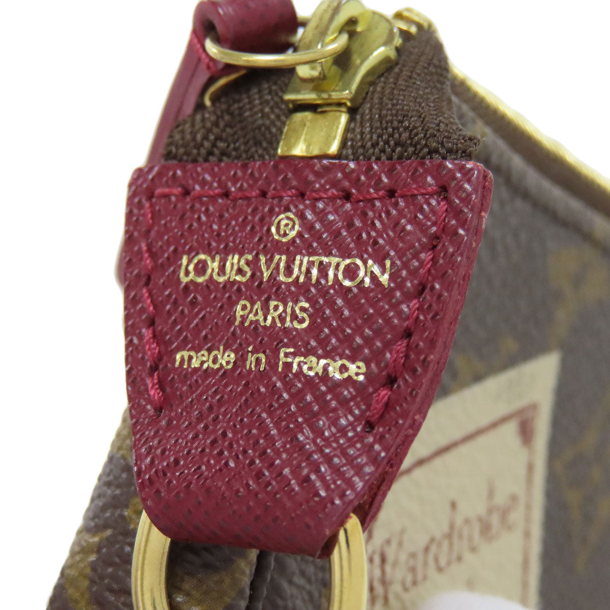 Louis Vuitton Accessory Pouch M63798 Monogram Canvas Brown Mini Pochette Accessoires Label