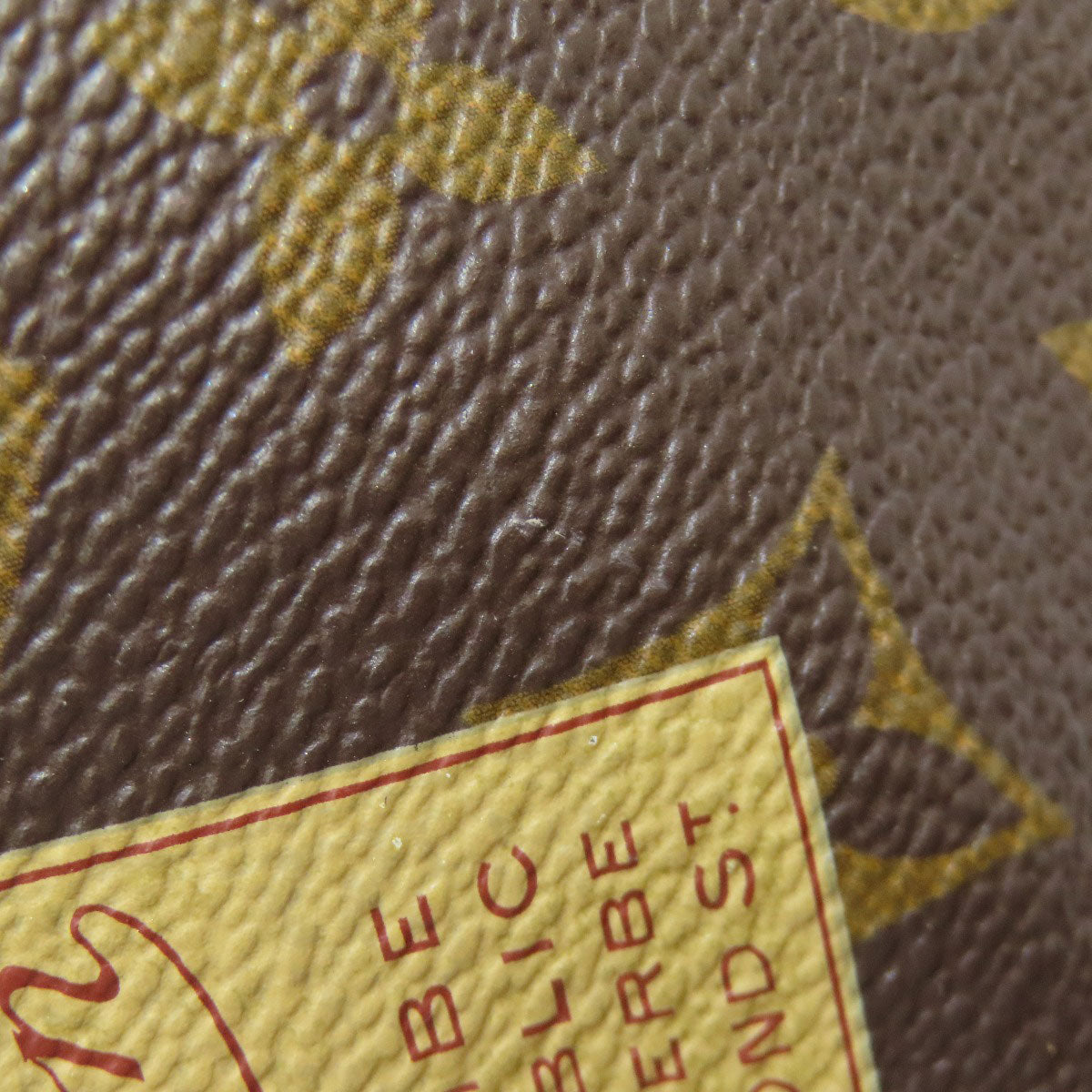 Louis Vuitton Accessory Pouch M63798 Monogram Canvas Brown Mini Pochette Accessoires Label