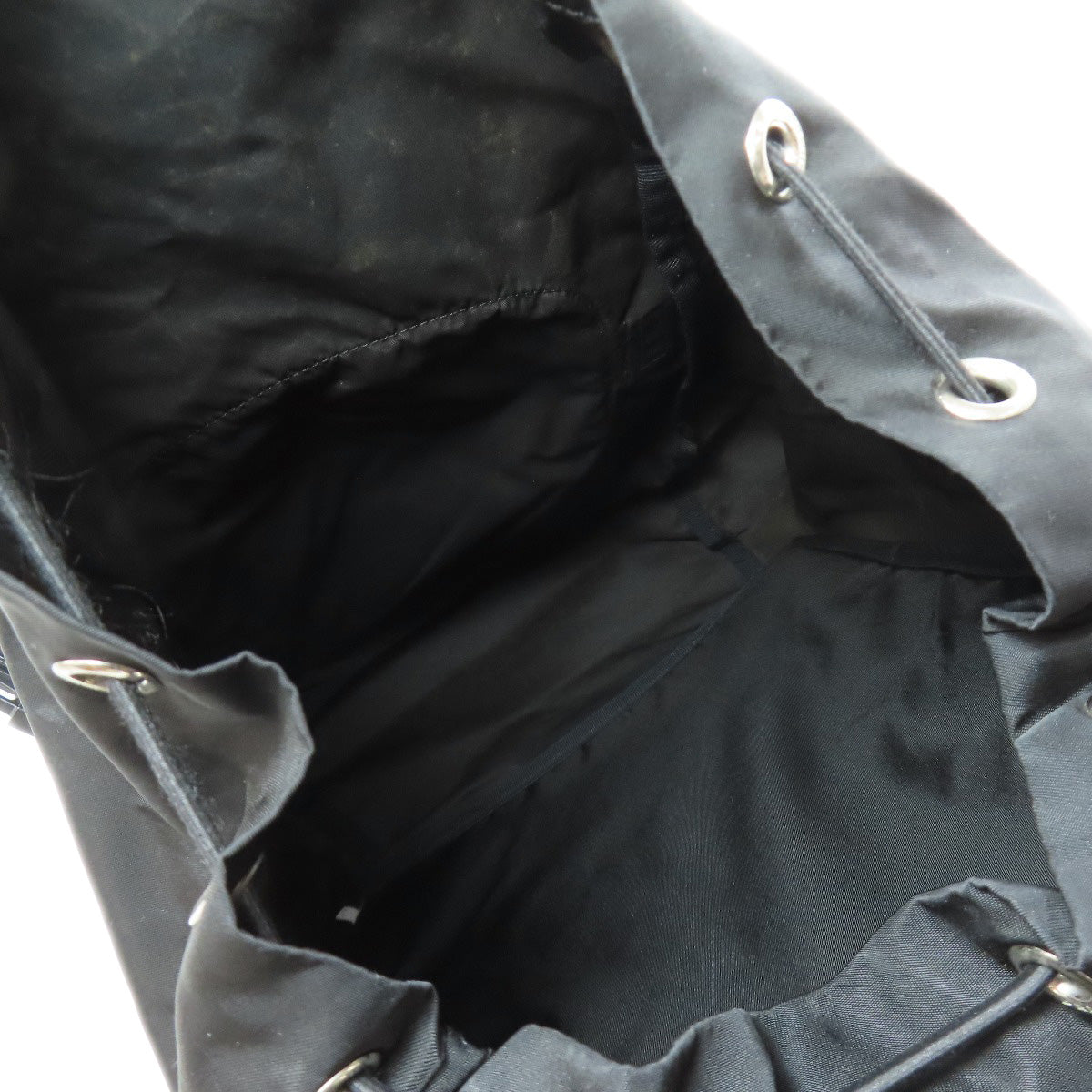 Prada Backpack Nylon Black Logometal