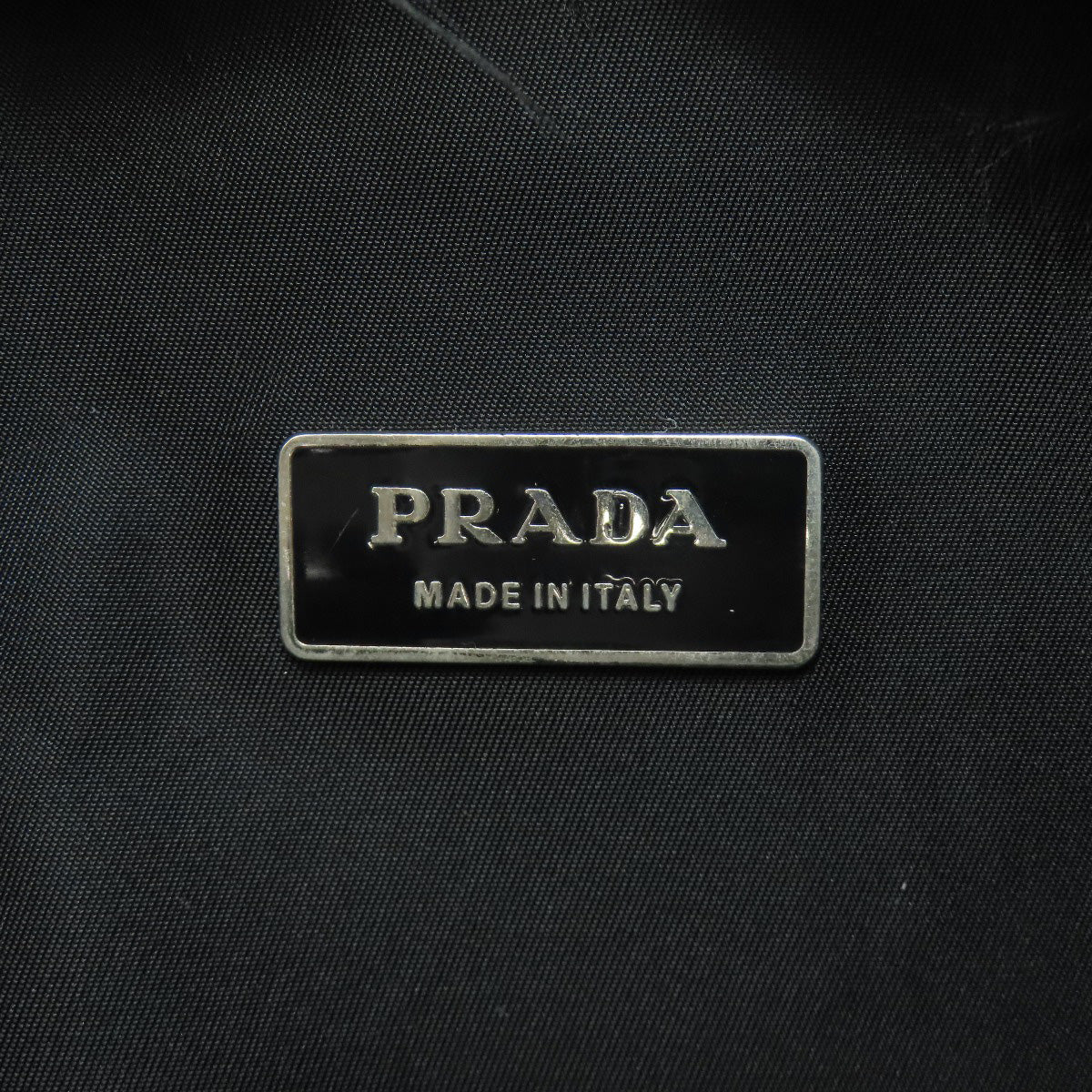 Prada Backpack Nylon Black Logometal