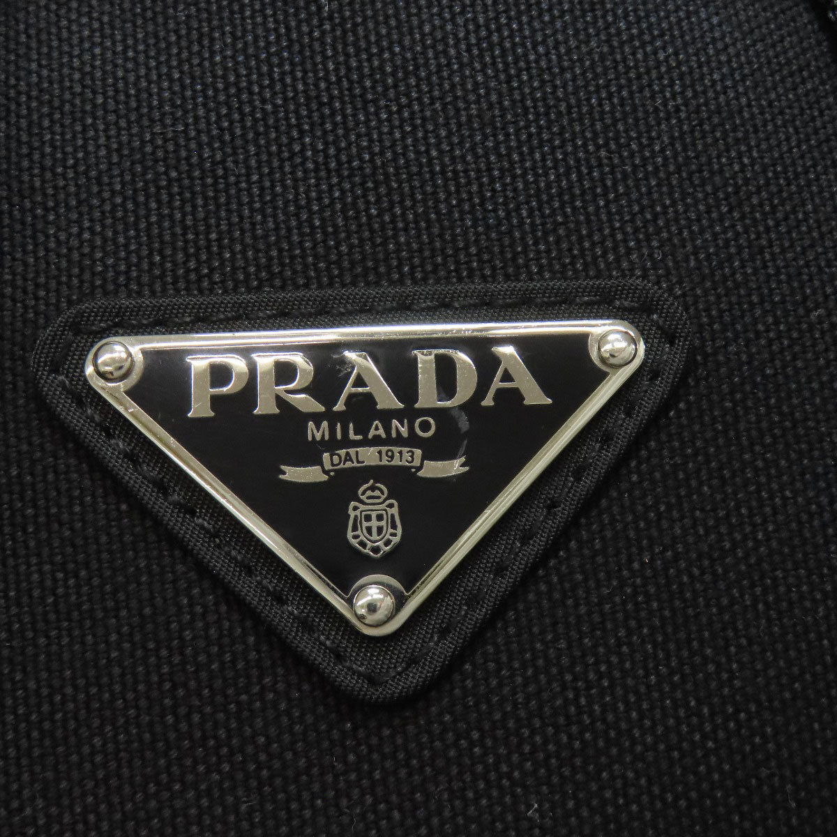 Prada Backpack Nylon Black Logometal