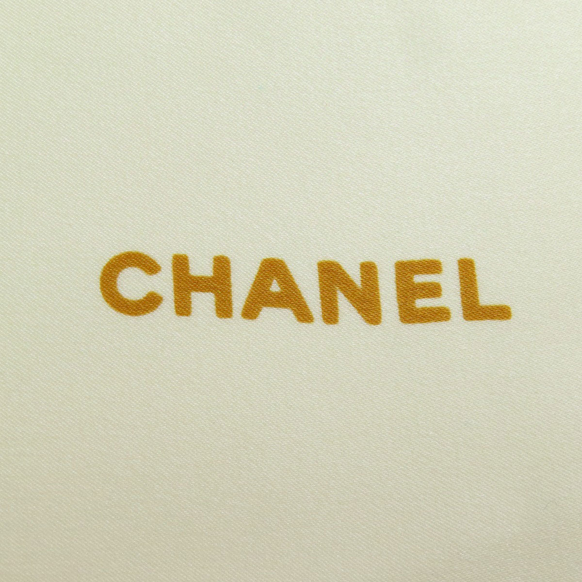 Chanel Scarf Silk Beige Jewelry Motif