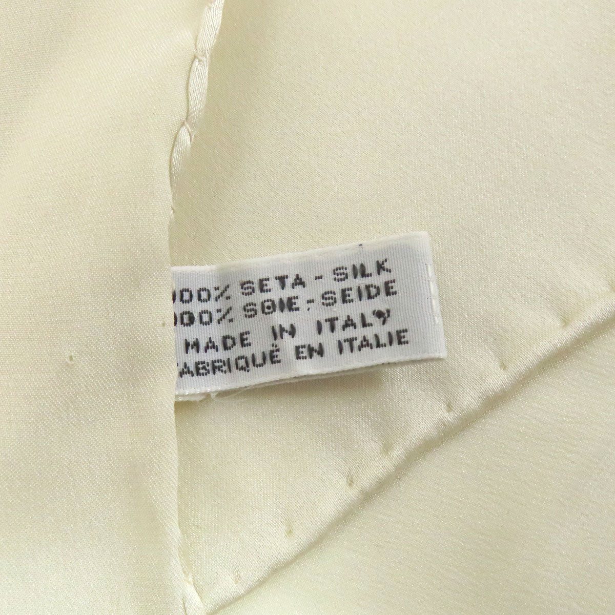 Chanel Scarf Silk Beige Jewelry Motif