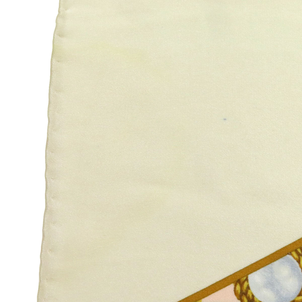 Chanel Scarf Silk Beige Jewelry Motif
