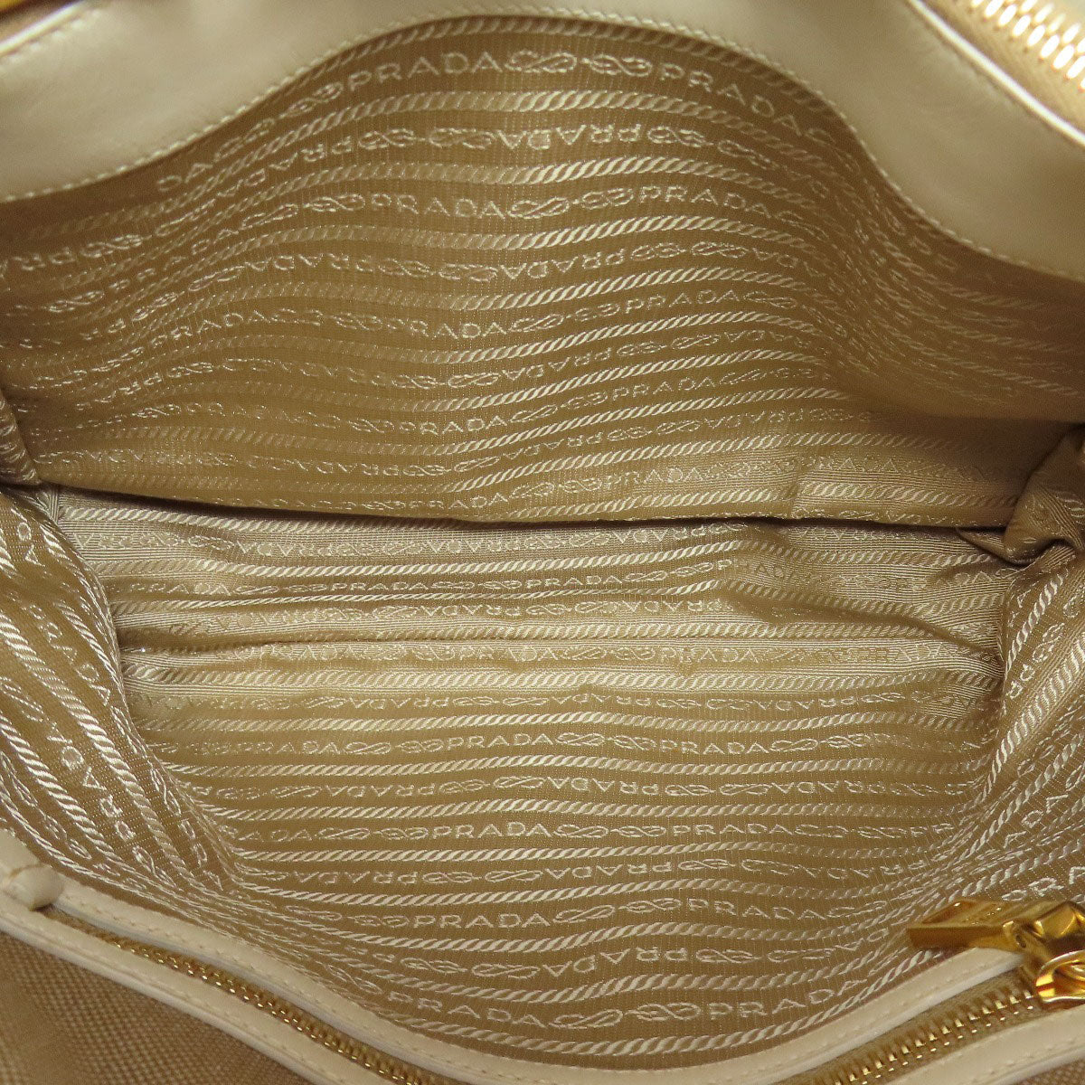 Prada Tote Bag Bn2832 Canvas Brown 2Way
