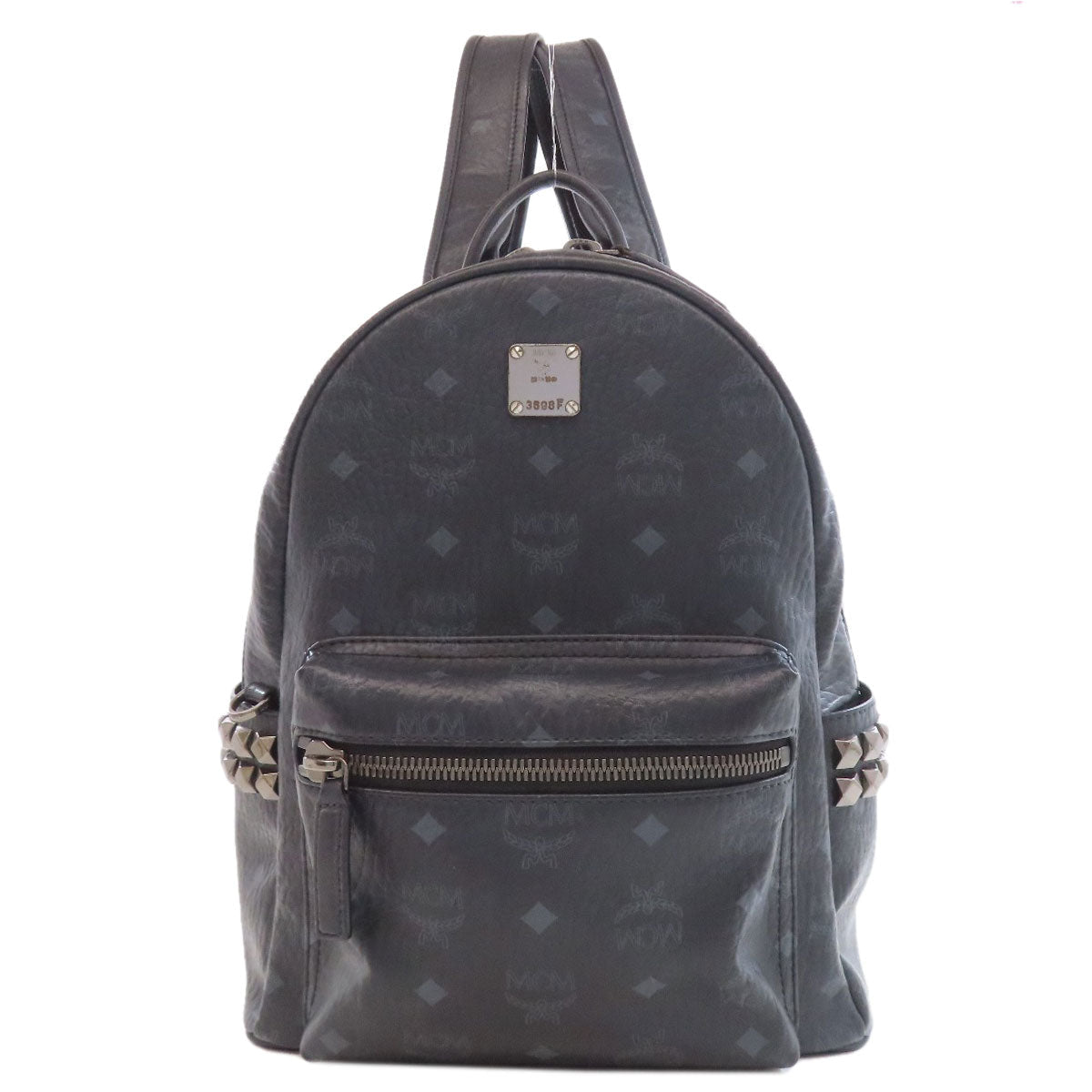 Mcm Backpack Pvc Black Logo
