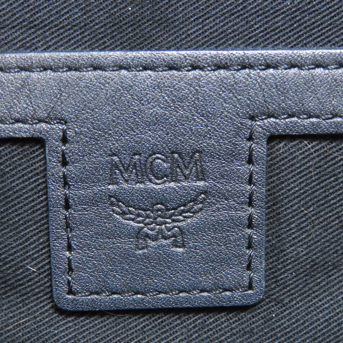 Mcm Backpack Pvc Black Logo