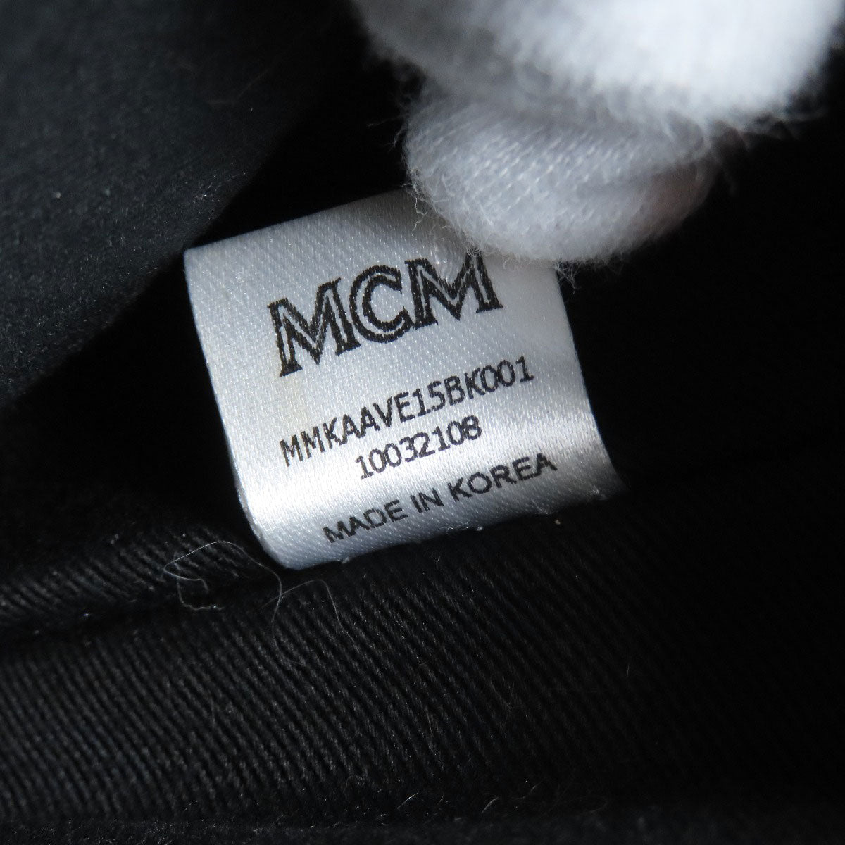 Mcm Backpack Pvc Black Logo