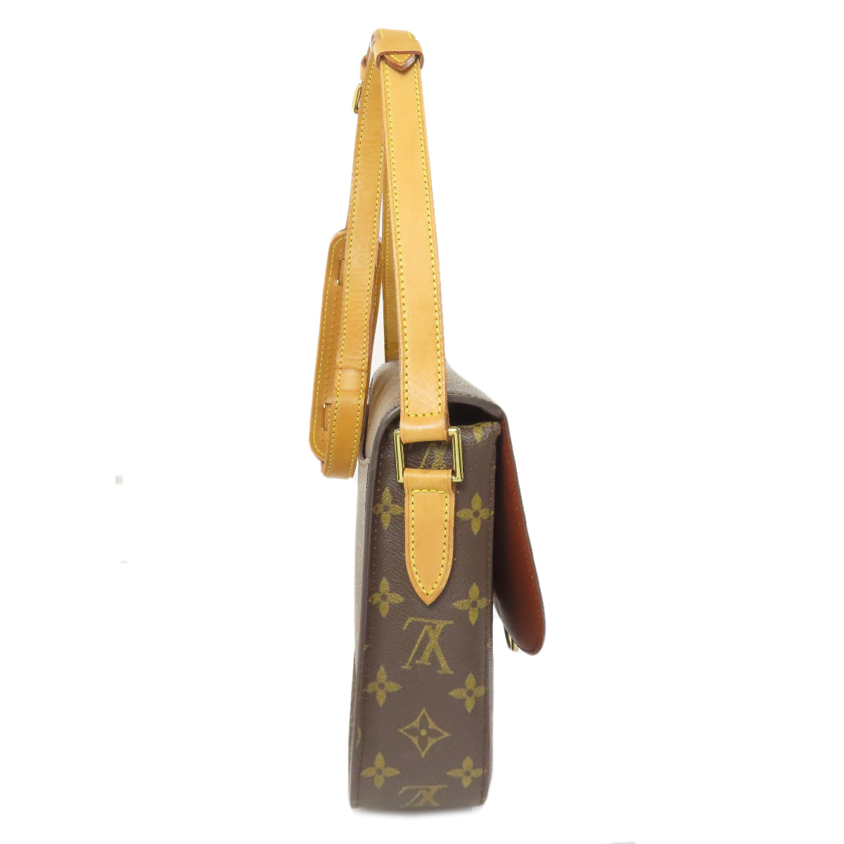 Louis Vuitton Shoulder Bag M51242 Monogram Canvas Brown Saint-Cloud 24
