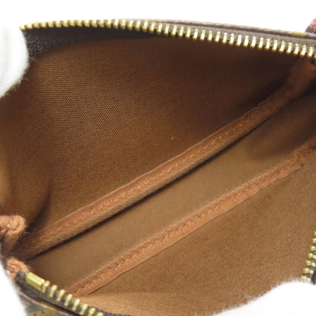 Louis Vuitton Accessory Pouch M63798 Monogram Canvas Brown Mini Pochette Accessoires Label