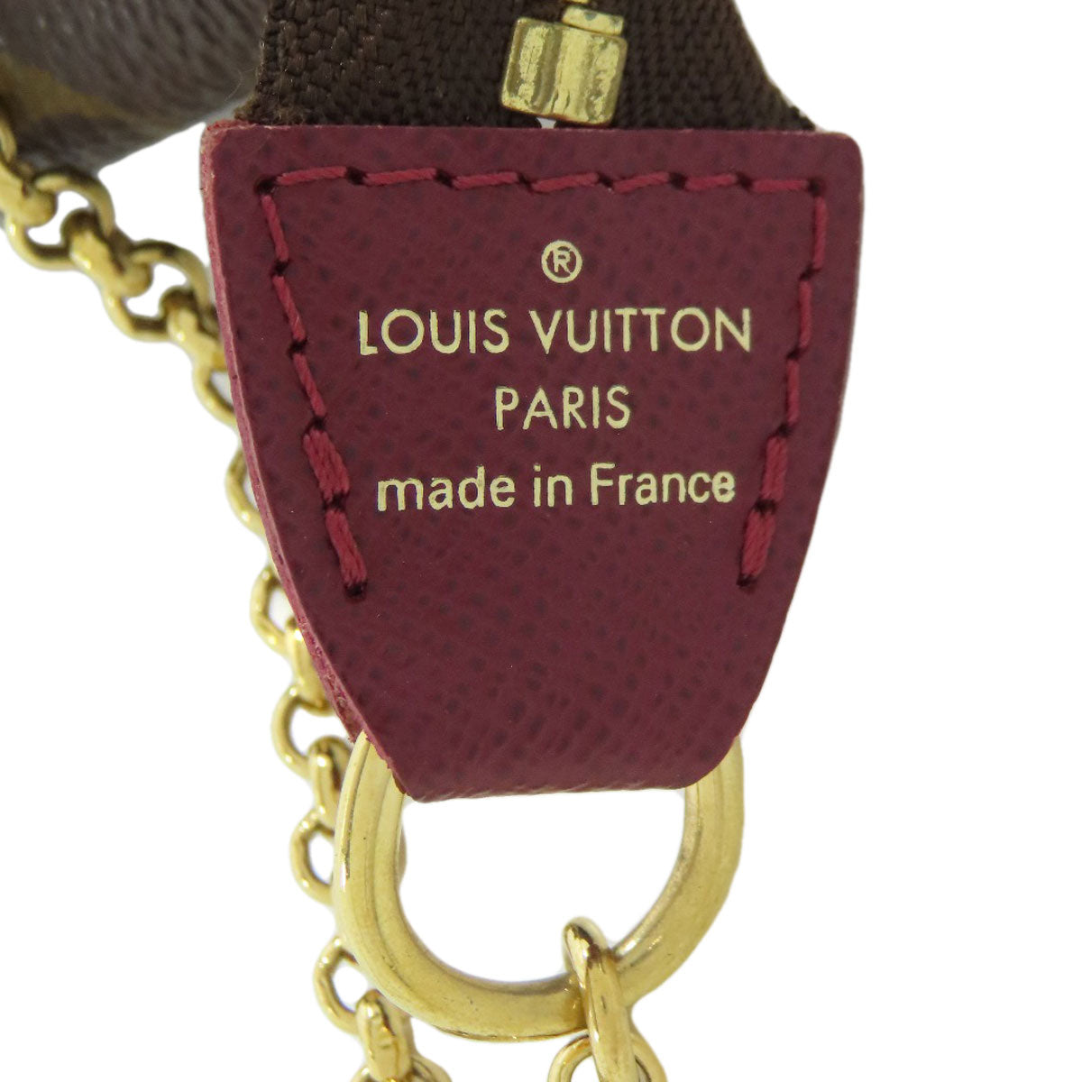 Louis Vuitton Accessory Pouch M63798 Monogram Canvas Brown Mini Pochette Accessoires Label