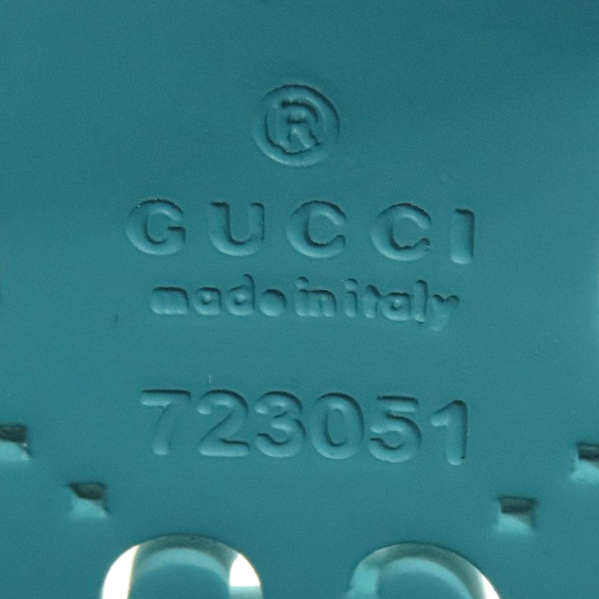 Gucci Tote Bag 723051 Rubber Blue Children'S Gg Cutout