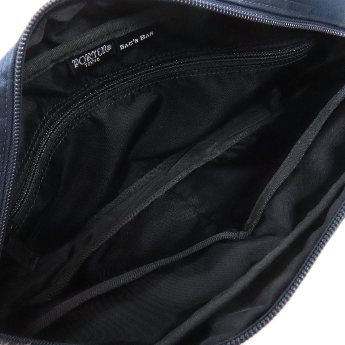 Porter Sling Bag Nylon Navy Logo