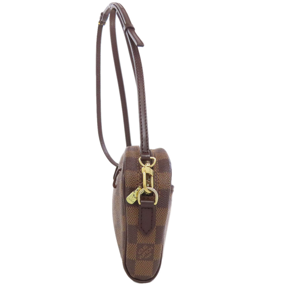 Louis Vuitton Shoulder Bag N51296 Damier Canvas Brown Pochette Ipanema