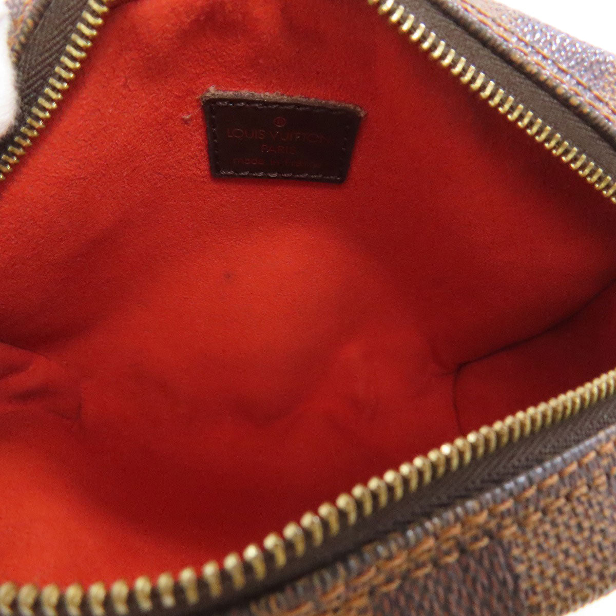 Louis Vuitton Shoulder Bag N51296 Damier Canvas Brown Pochette Ipanema