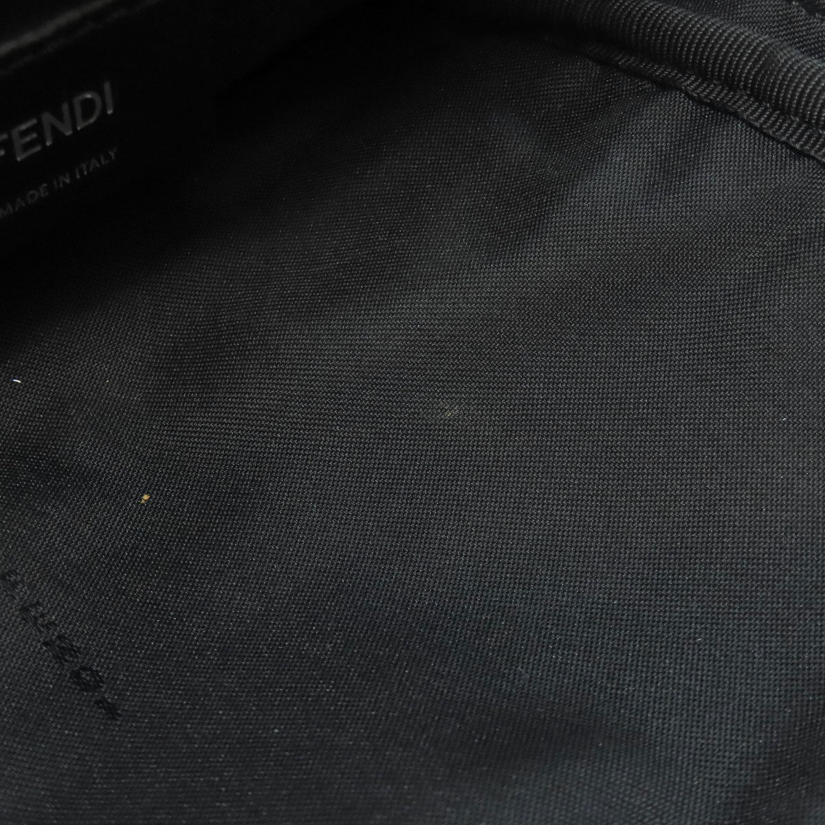 Fendi Sling Bag Leather Black Monster Bugs Eye