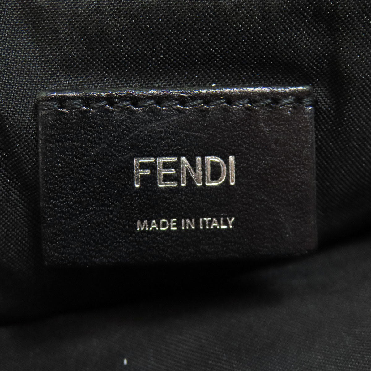 Fendi Sling Bag Leather Black Monster Bugs Eye