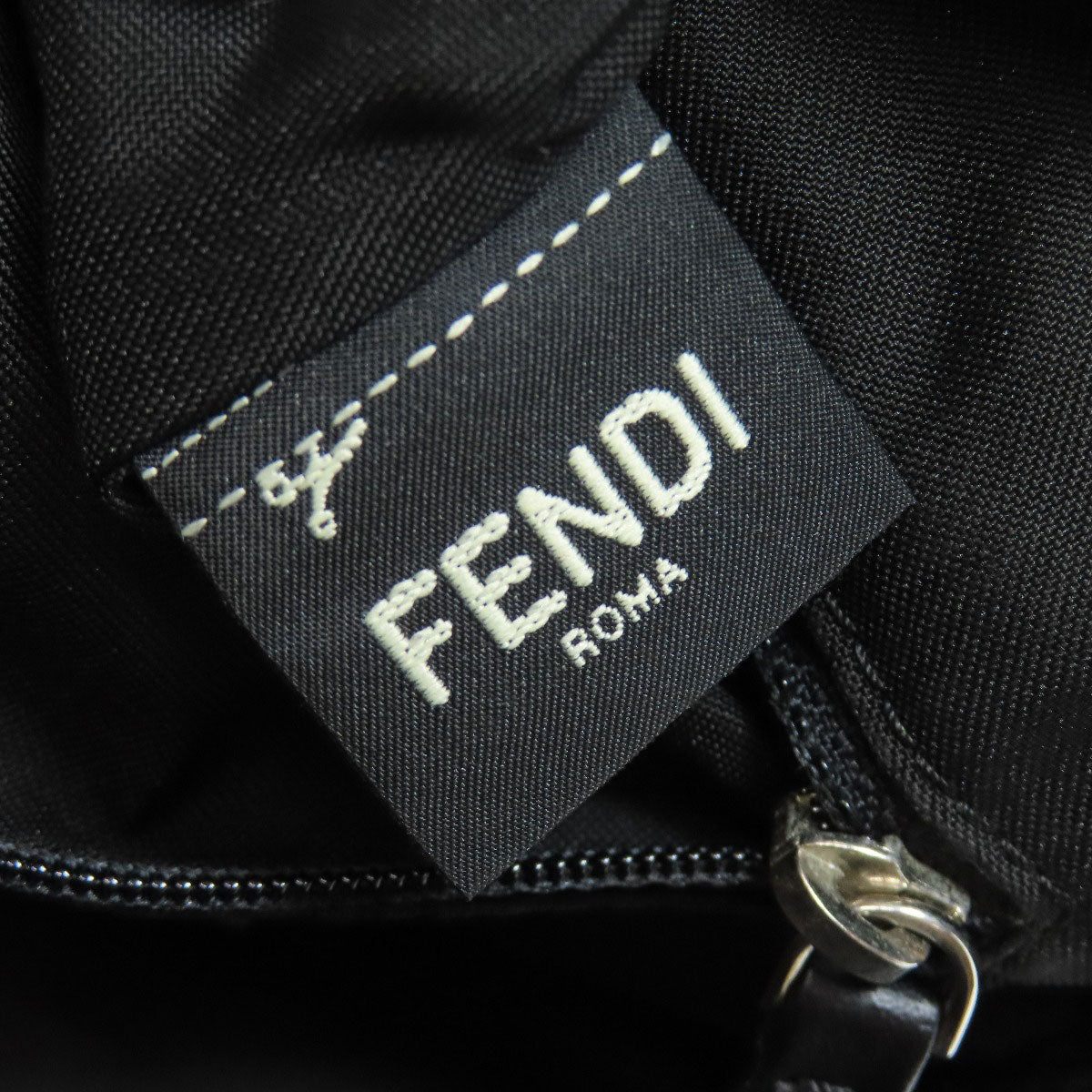 Fendi Sling Bag Leather Black Monster Bugs Eye