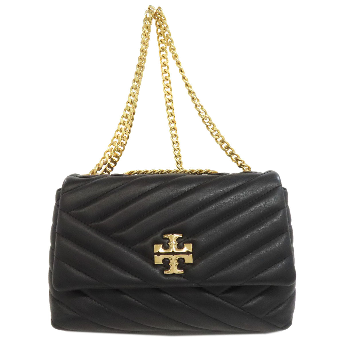 Tory Burch Shoulder Bag Calfskin Black Chainshoulder