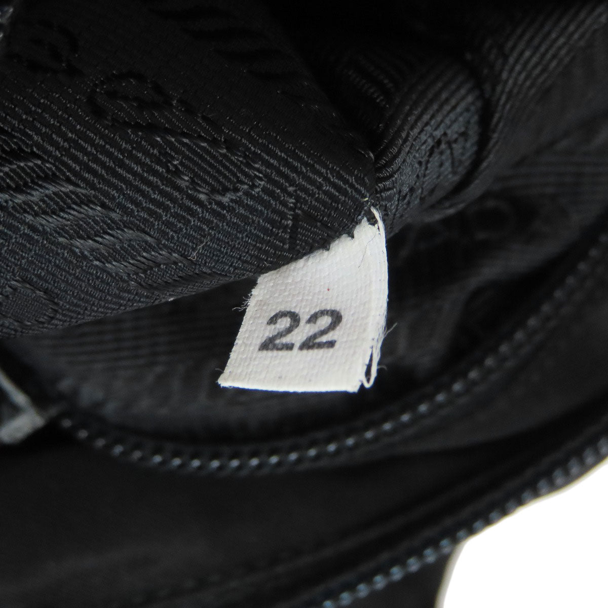 Prada Shoulder Bag Nylon Black Logometal