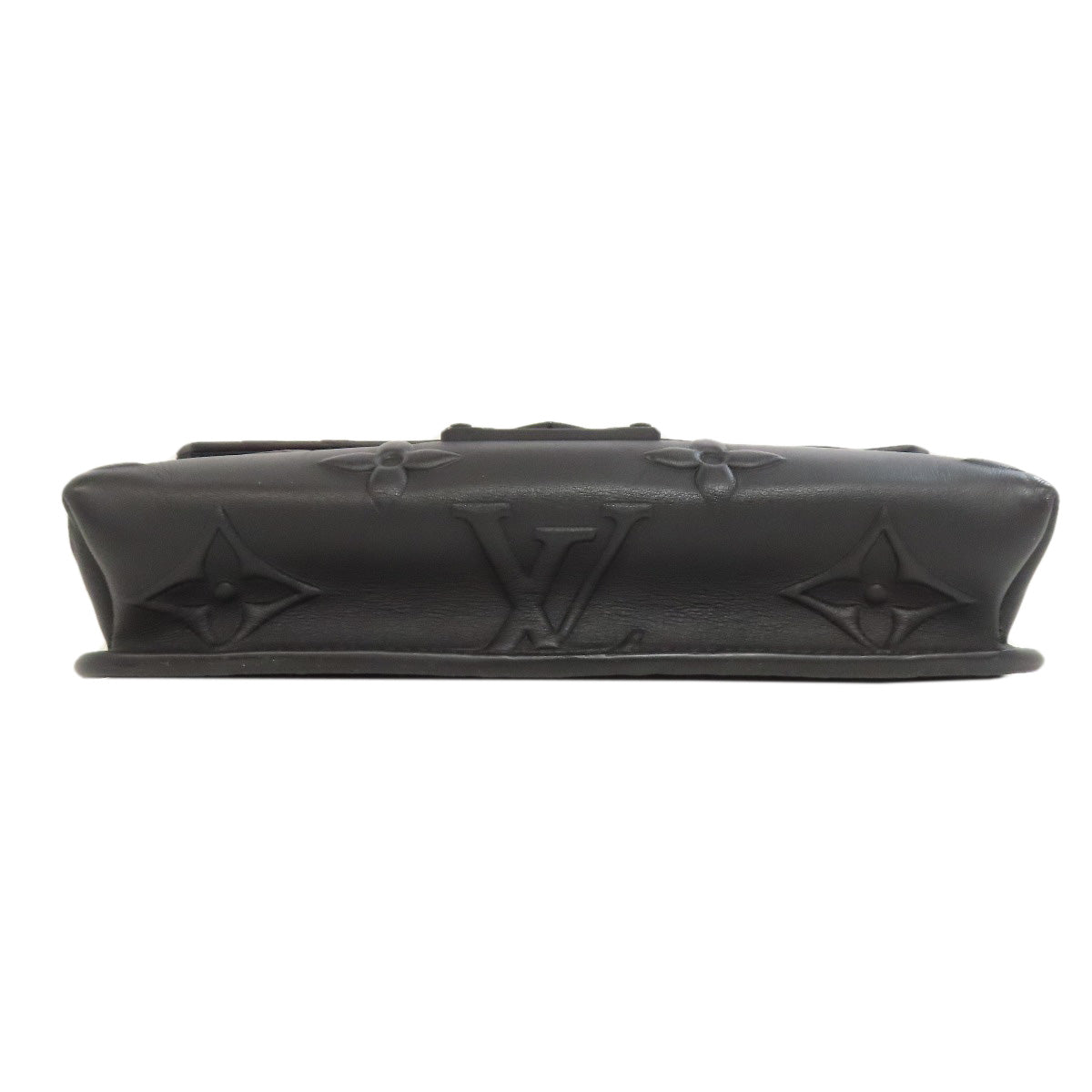 Louis Vuitton Handbag M58711 Calfskin Black Ambassador Pm