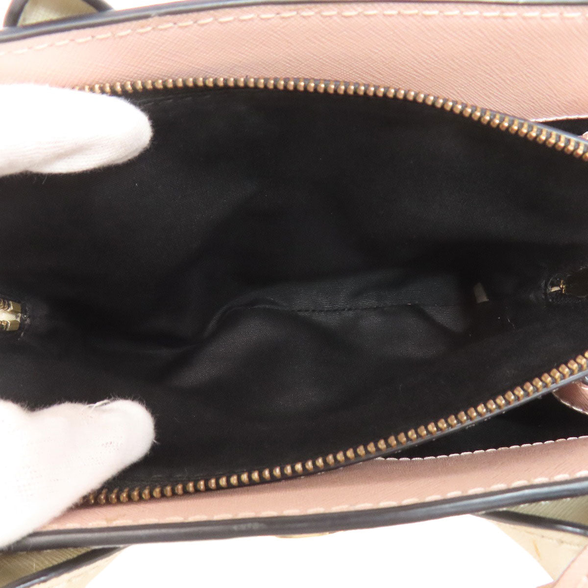 Marc Jacobs Handbag Pvc Gray Double J 2Way