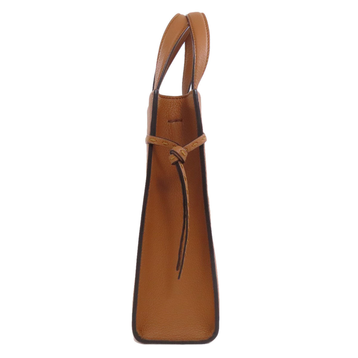Fendi Handbag Calfskin Brown Shopper Small 2Way