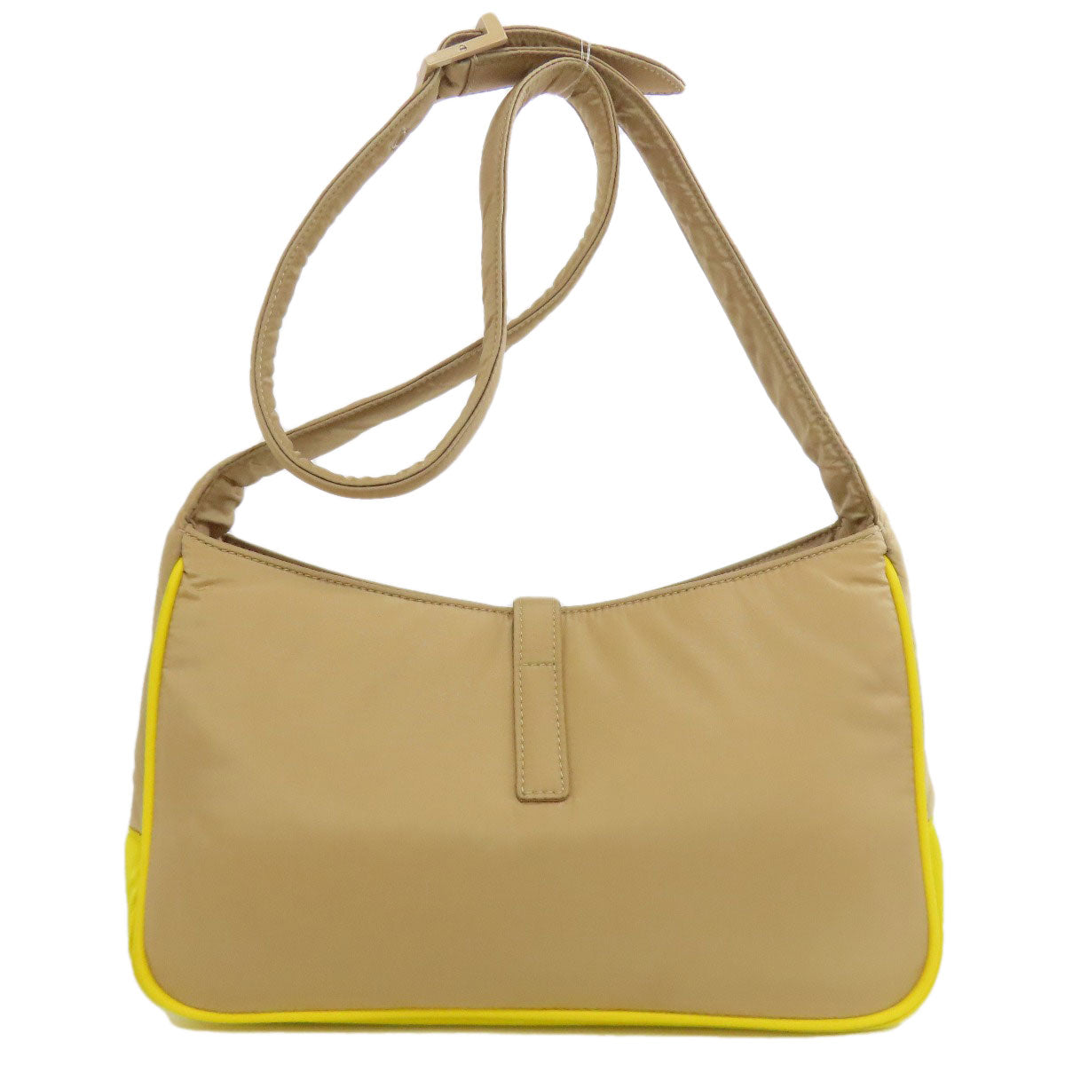 Saint Laurent Shoulder Bag Nylon Brown Logo
