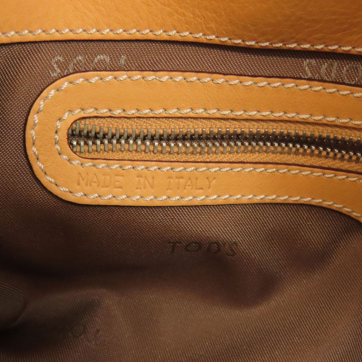 Tods Handbag Leather Brown 2Way