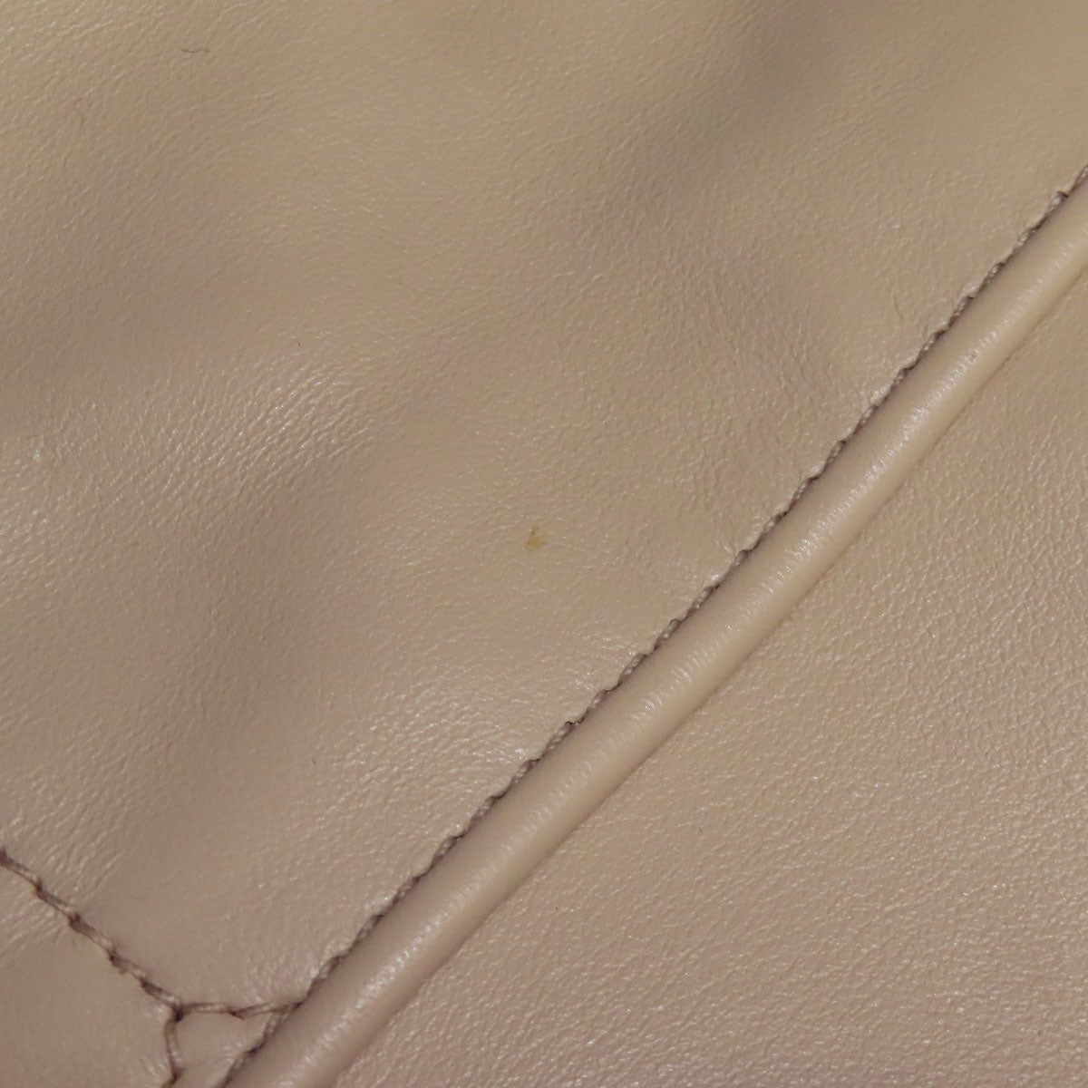 Miumiu Tote Bag Calfskin Beige Logo