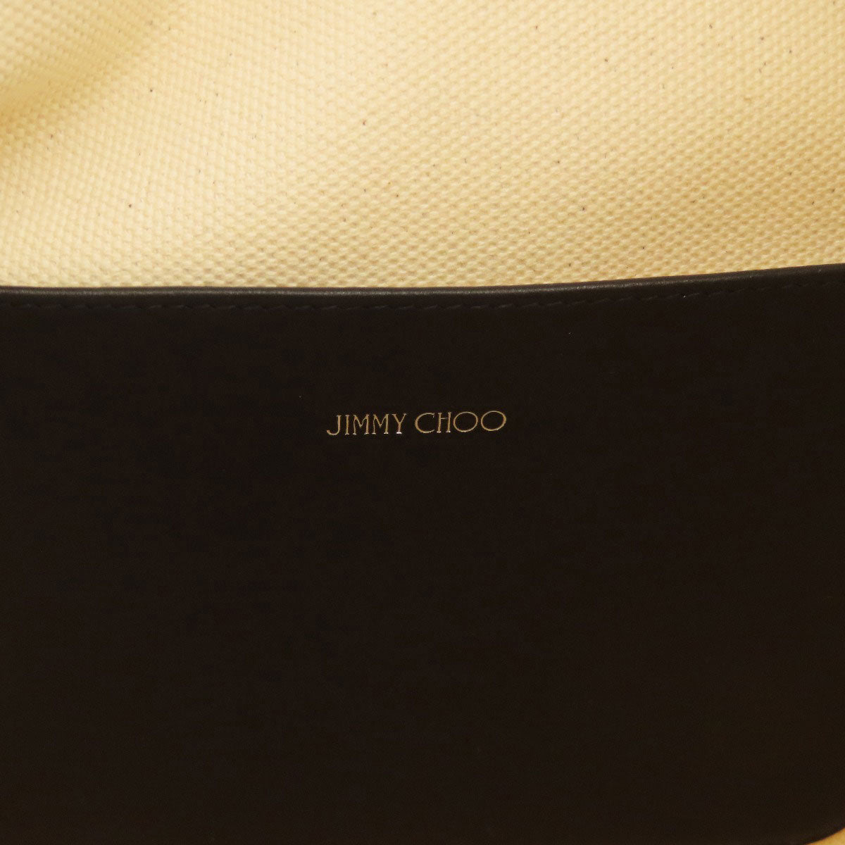 Jimmy Choo Tote Bag Canvas White Logo