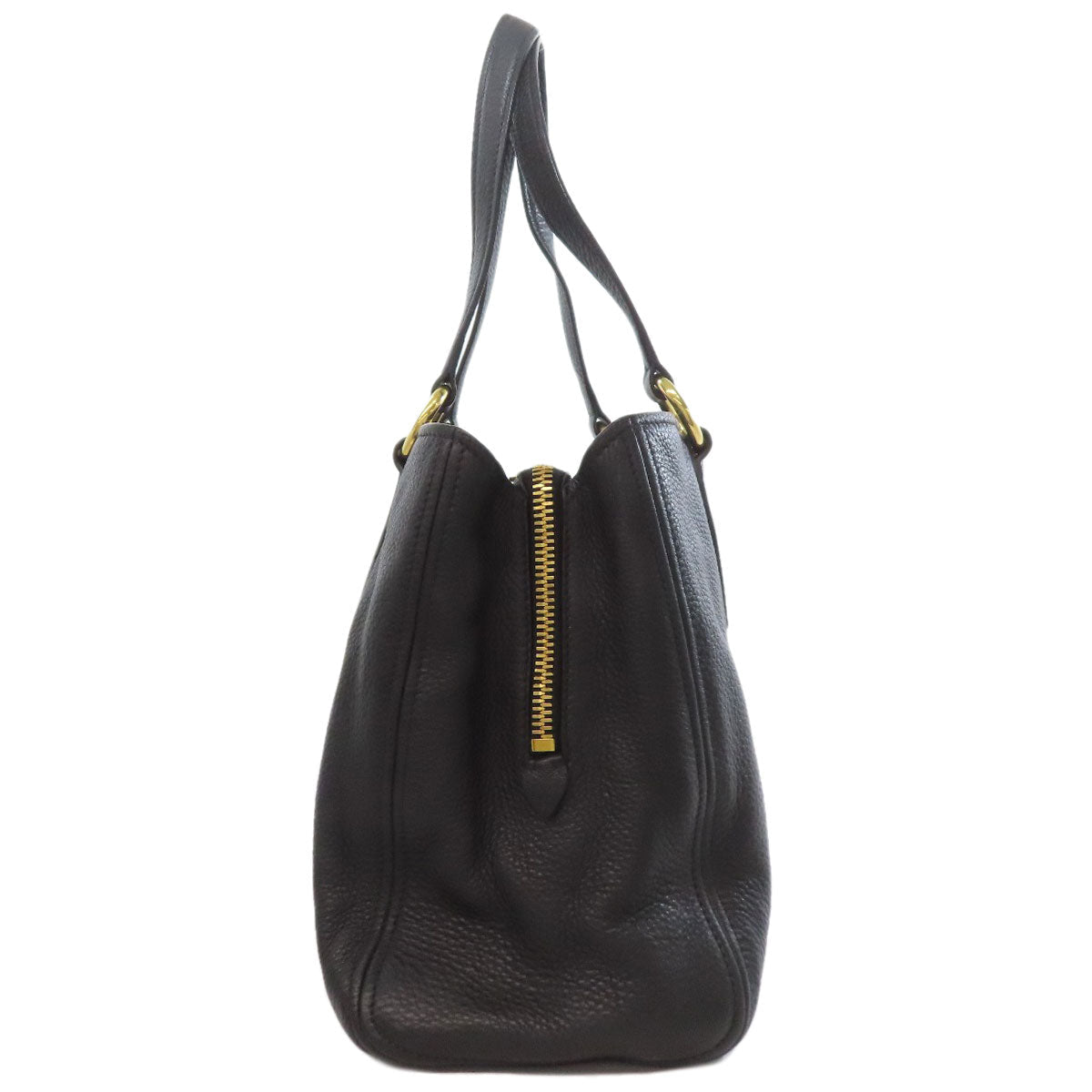 Miumiu Tote Bag Leather Black 2Way