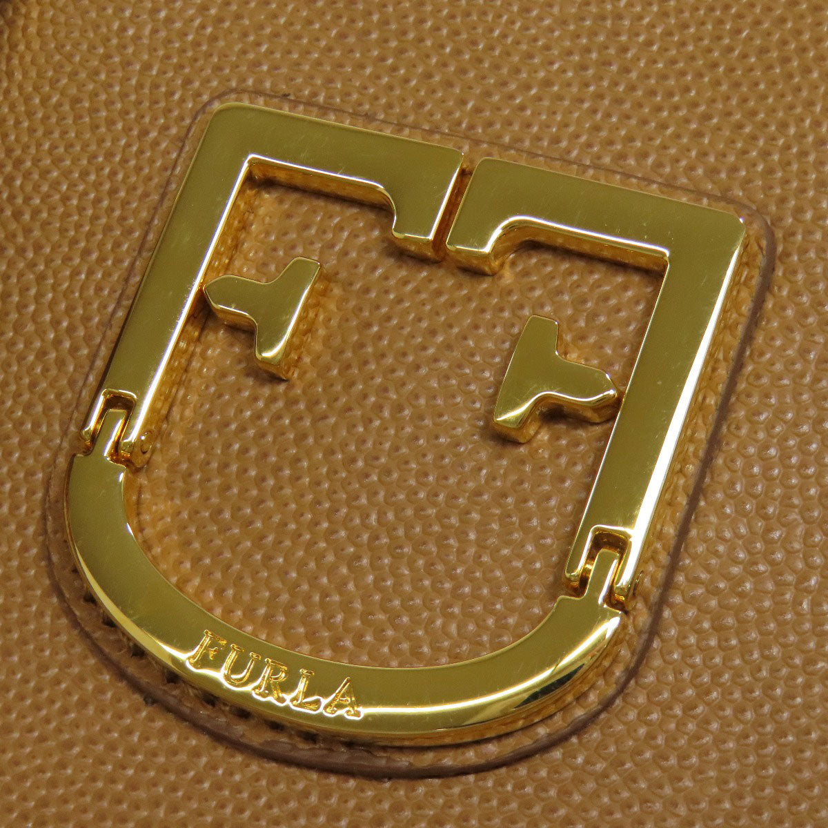 Furla Handbag Pvc Brown Fantastica 2Way