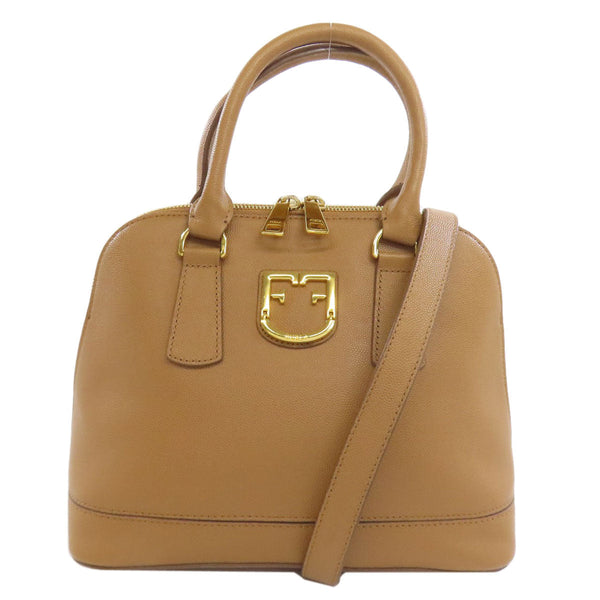 Furla Handbag Pvc Brown Fantastica 2Way