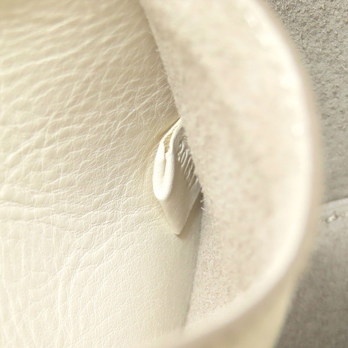 Hirofu Handbag Leather White Simple Design