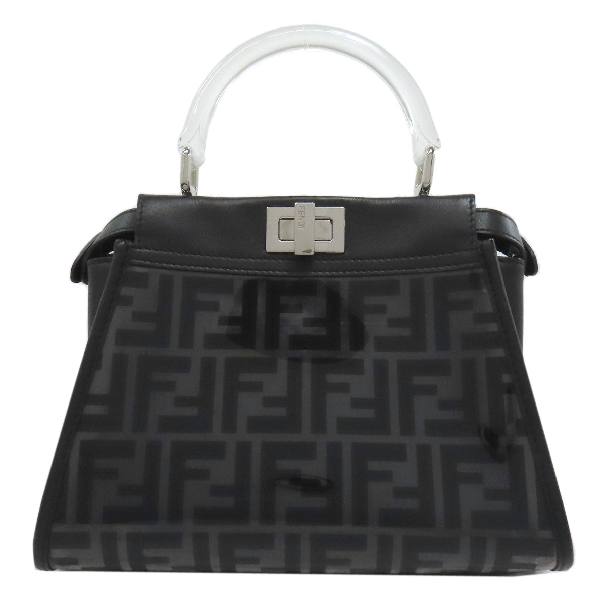 Fendi Handbag Plastics Black Peekaboo Mini 2Way