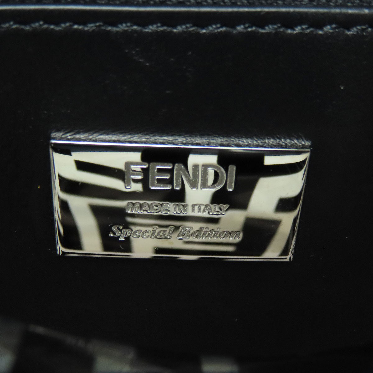 Fendi Handbag Plastics Black Peekaboo Mini 2Way