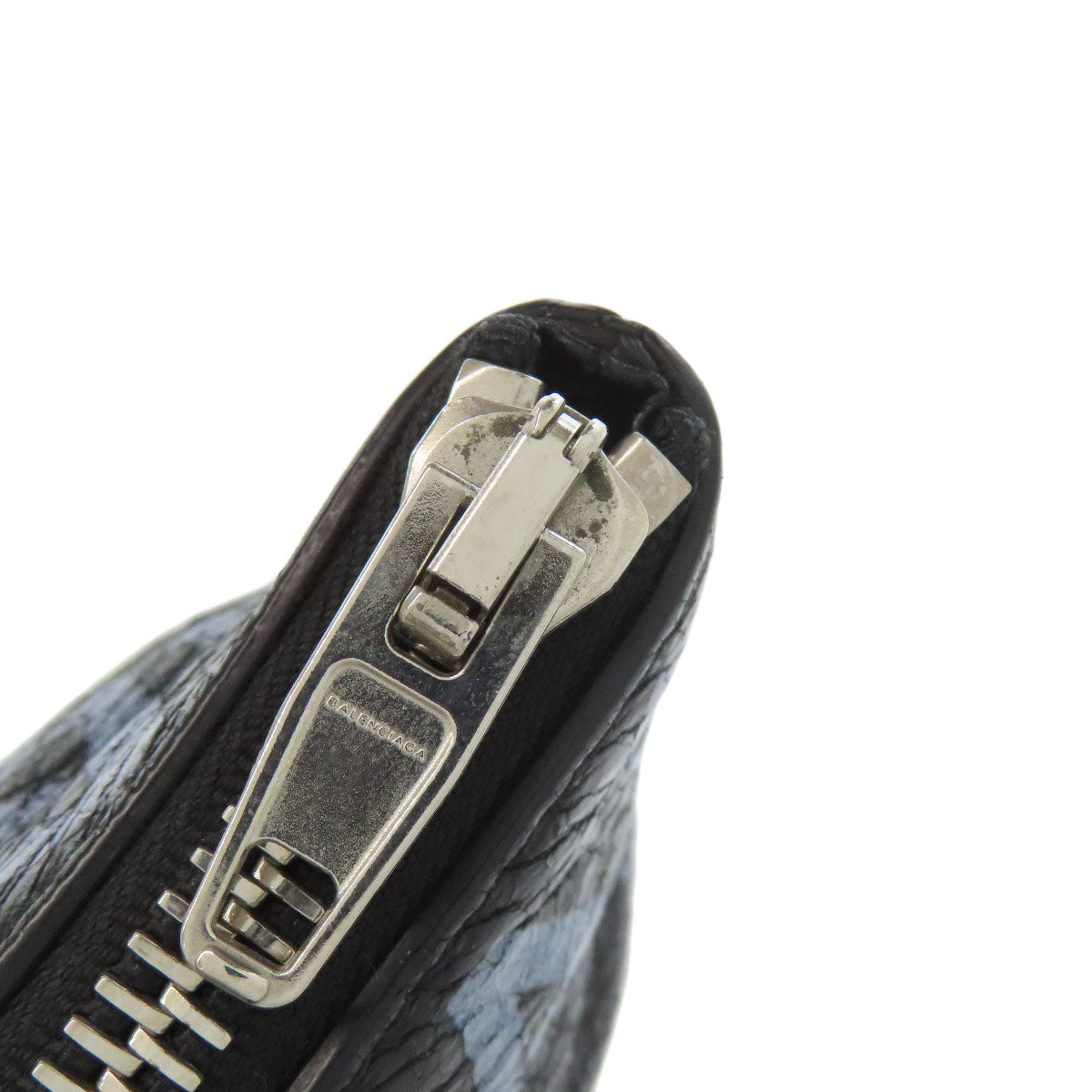 Balenciaga Clutch Bag 535532 Calfskin Black Carry Clip M