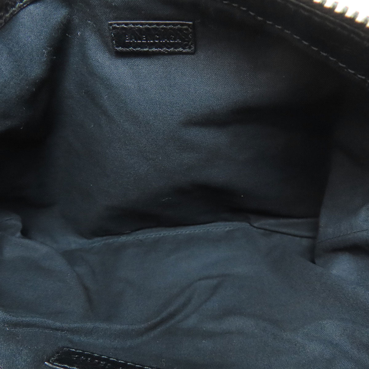 Balenciaga Clutch Bag 535532 Calfskin Black Carry Clip M