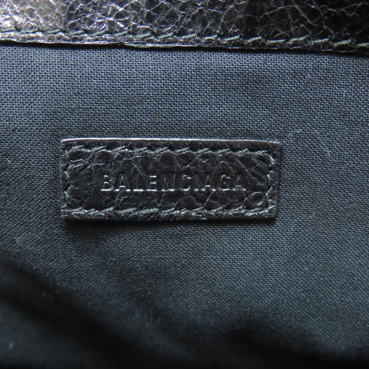 Balenciaga Clutch Bag 535532 Calfskin Black Carry Clip M