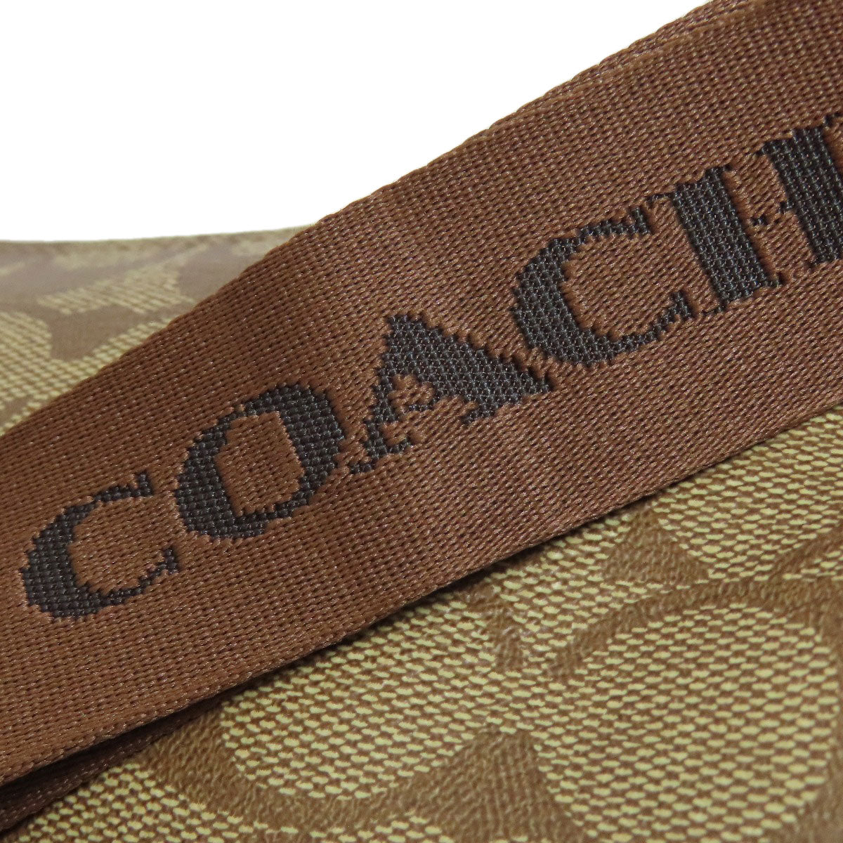 Coach Shoulder Bag Ct643 Pvc Brown Pace