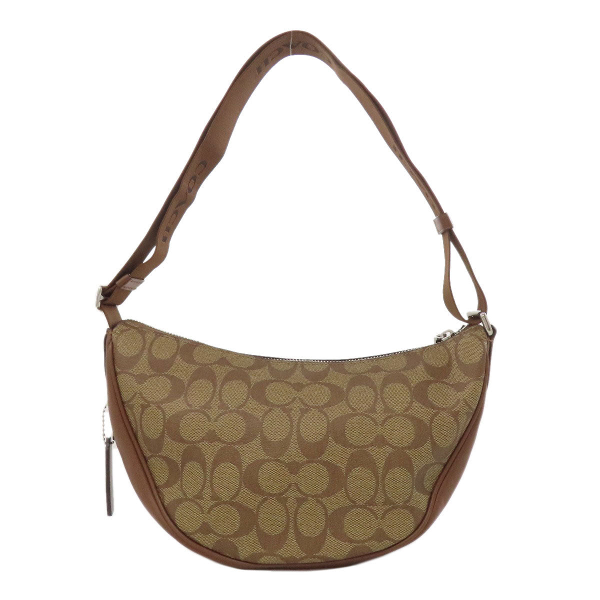 Coach Shoulder Bag Ct643 Pvc Brown Pace