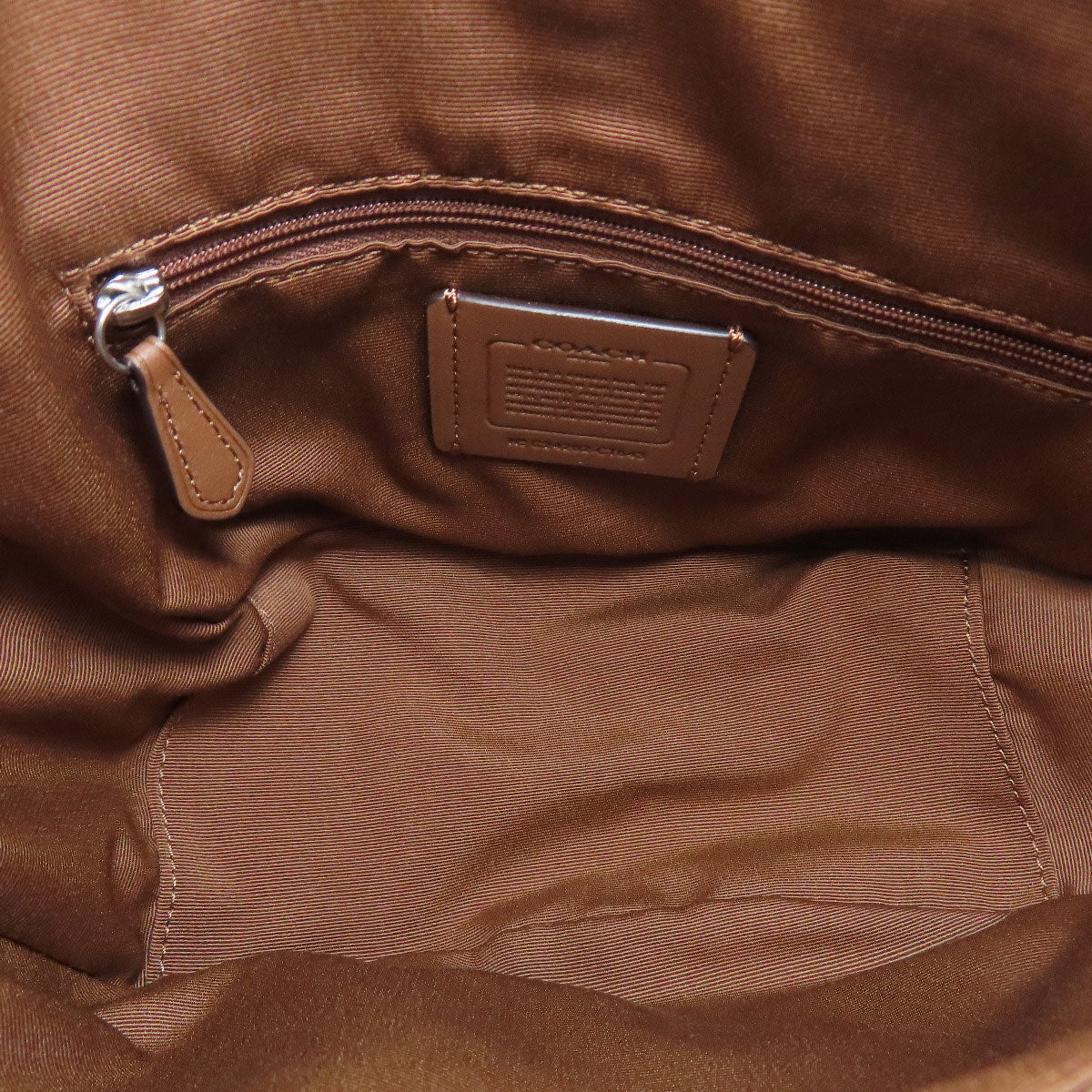 Coach Shoulder Bag Ct643 Pvc Brown Pace