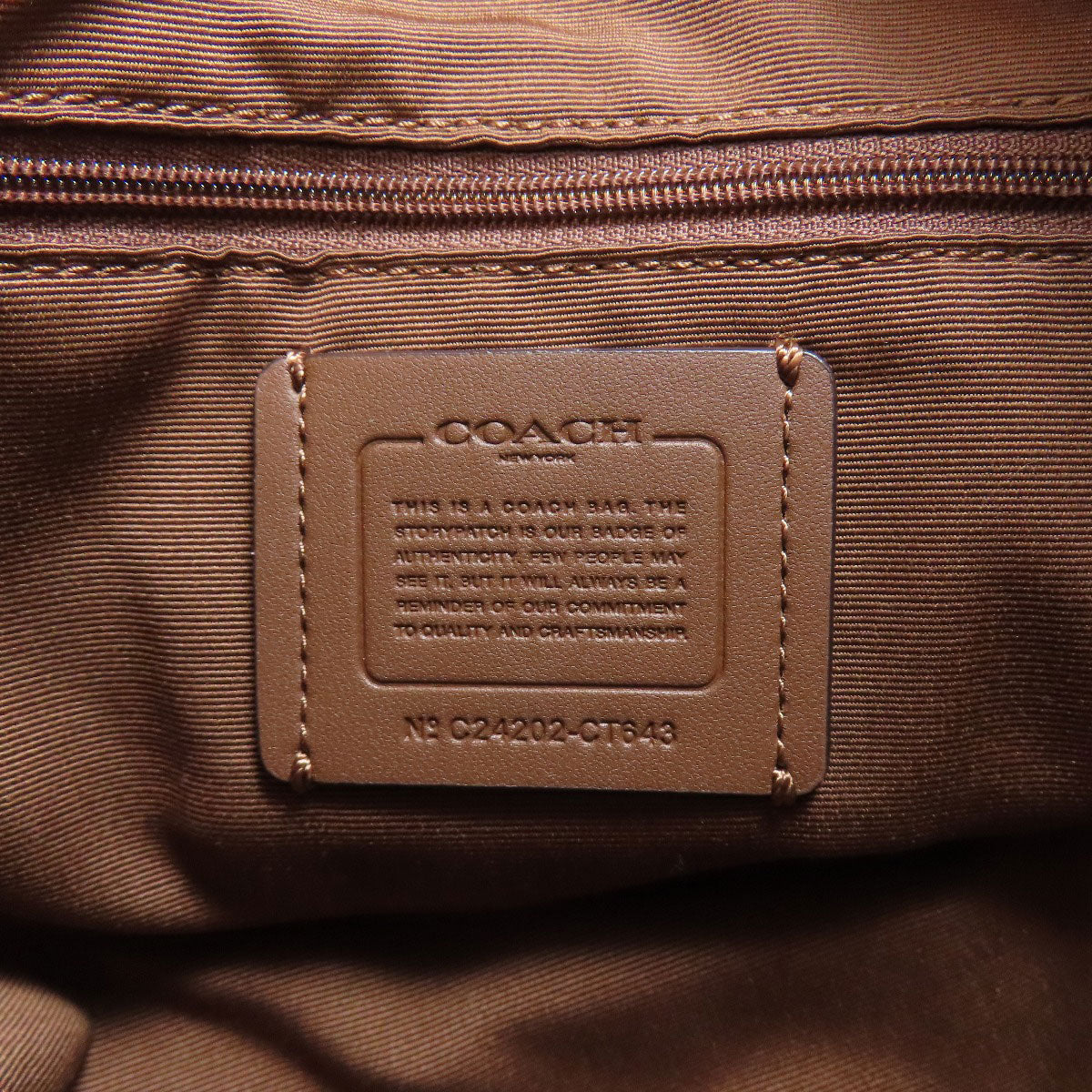 Coach Shoulder Bag Ct643 Pvc Brown Pace